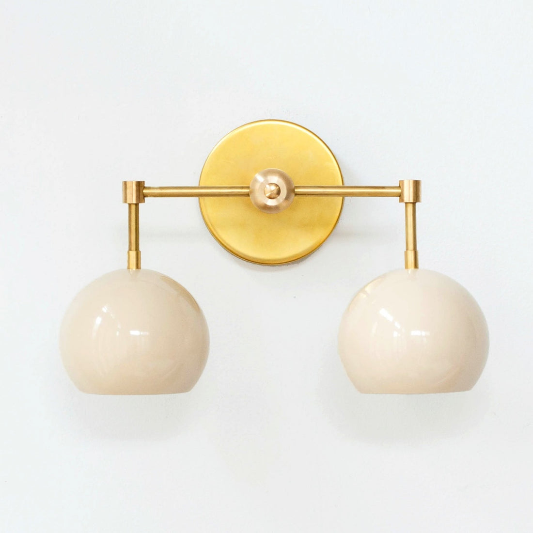 White Shades Loa Wall Sconce - Double Head Vanity Bathroom Light