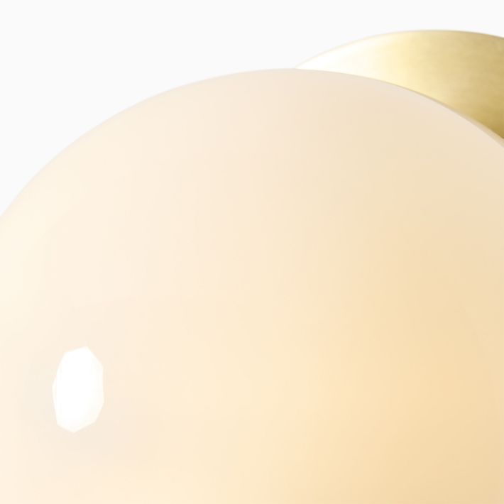 Rivolence Wall Sconce – Antique Brass Milk Glass Light