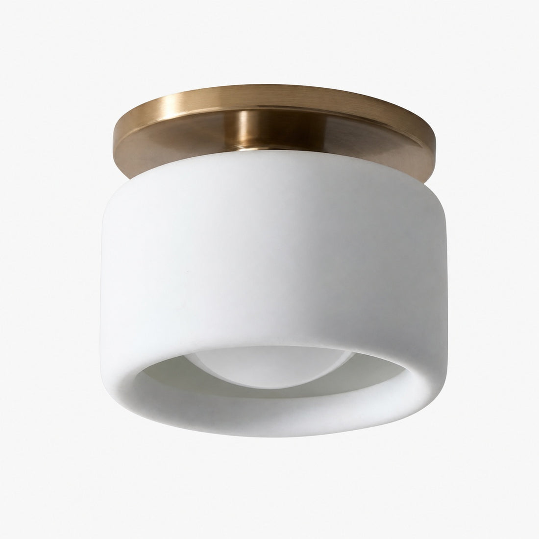 Cerova Modern Porcelain Flush Mount Ceiling Light– Elegant Ivory Shade