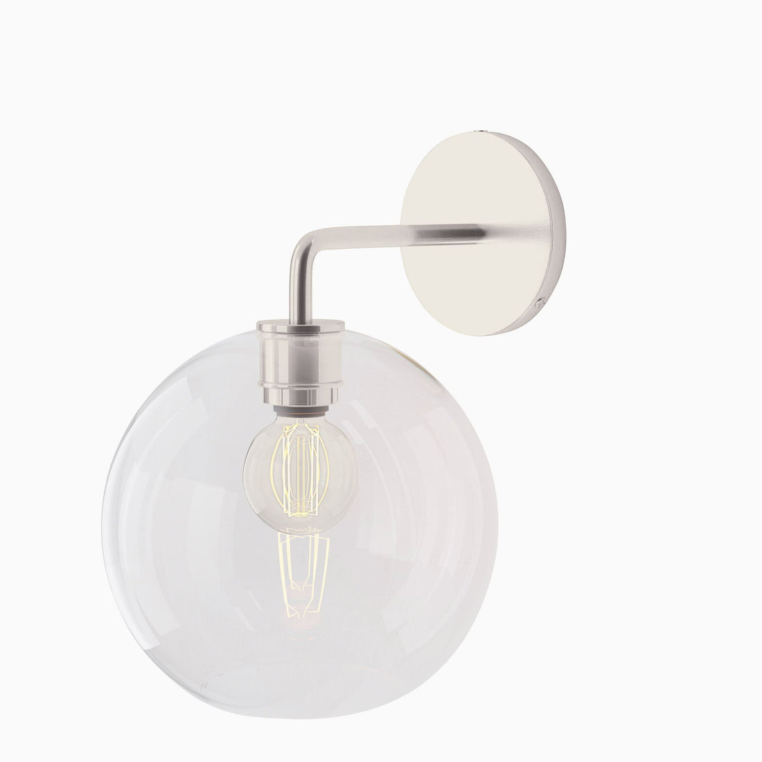 Selvion Artistic Globe Sconce Light - Handcrafted Glass Sculptural Wall Fixture
