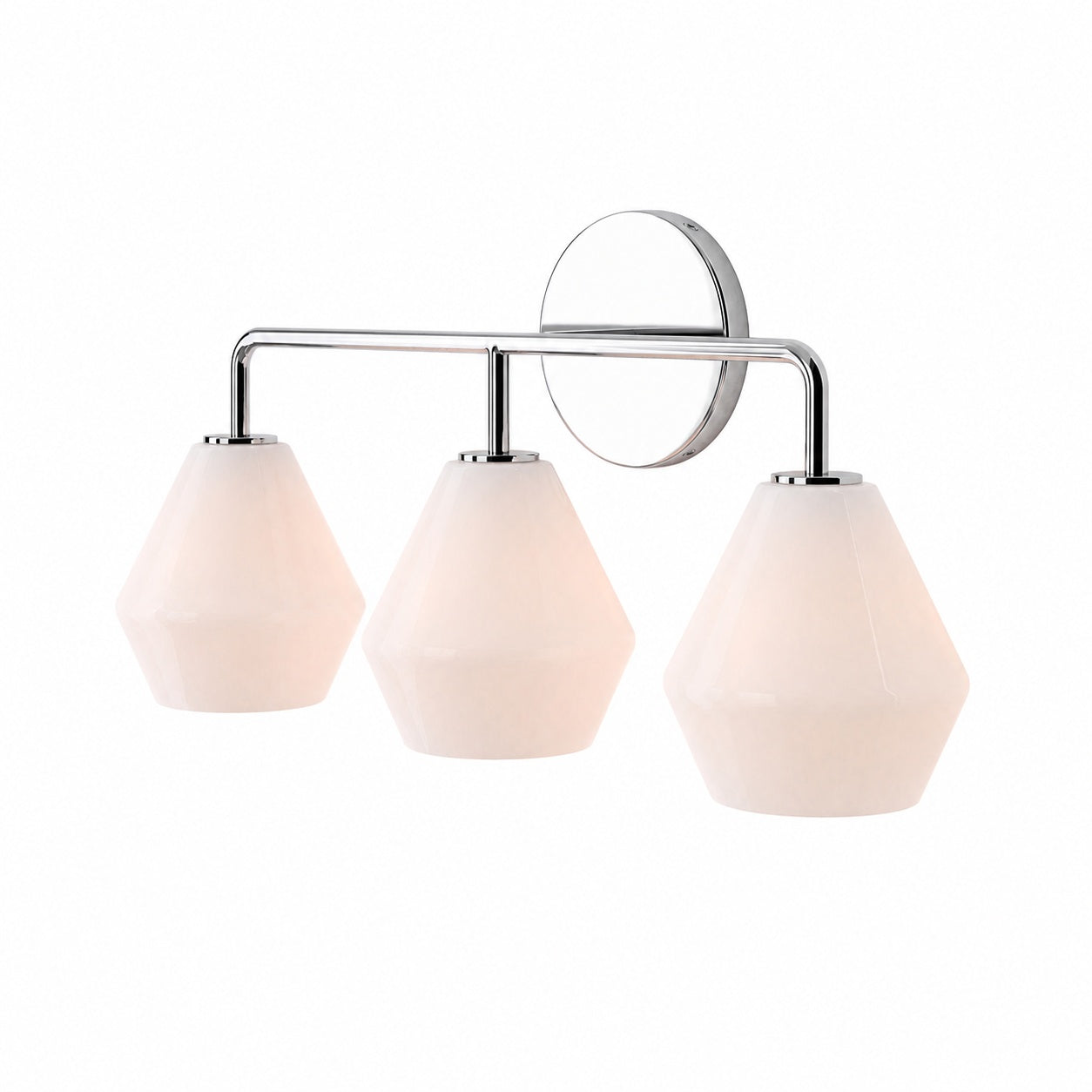 Merin Multi Head Dressing Table Wall Lamp - Metal And Glass Sculptural Lamp