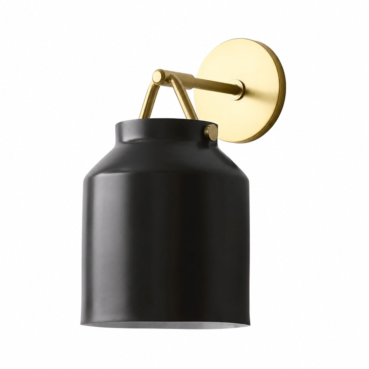 Hanton Modern Minimalist Brass and Glass Sconce – Damp Rated for Bathrooms