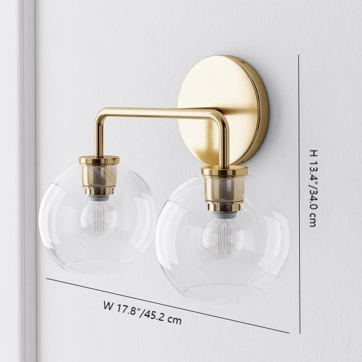 Selvion Artistic Globe Sconce Light - Handcrafted Glass Sculptural Wall Fixture