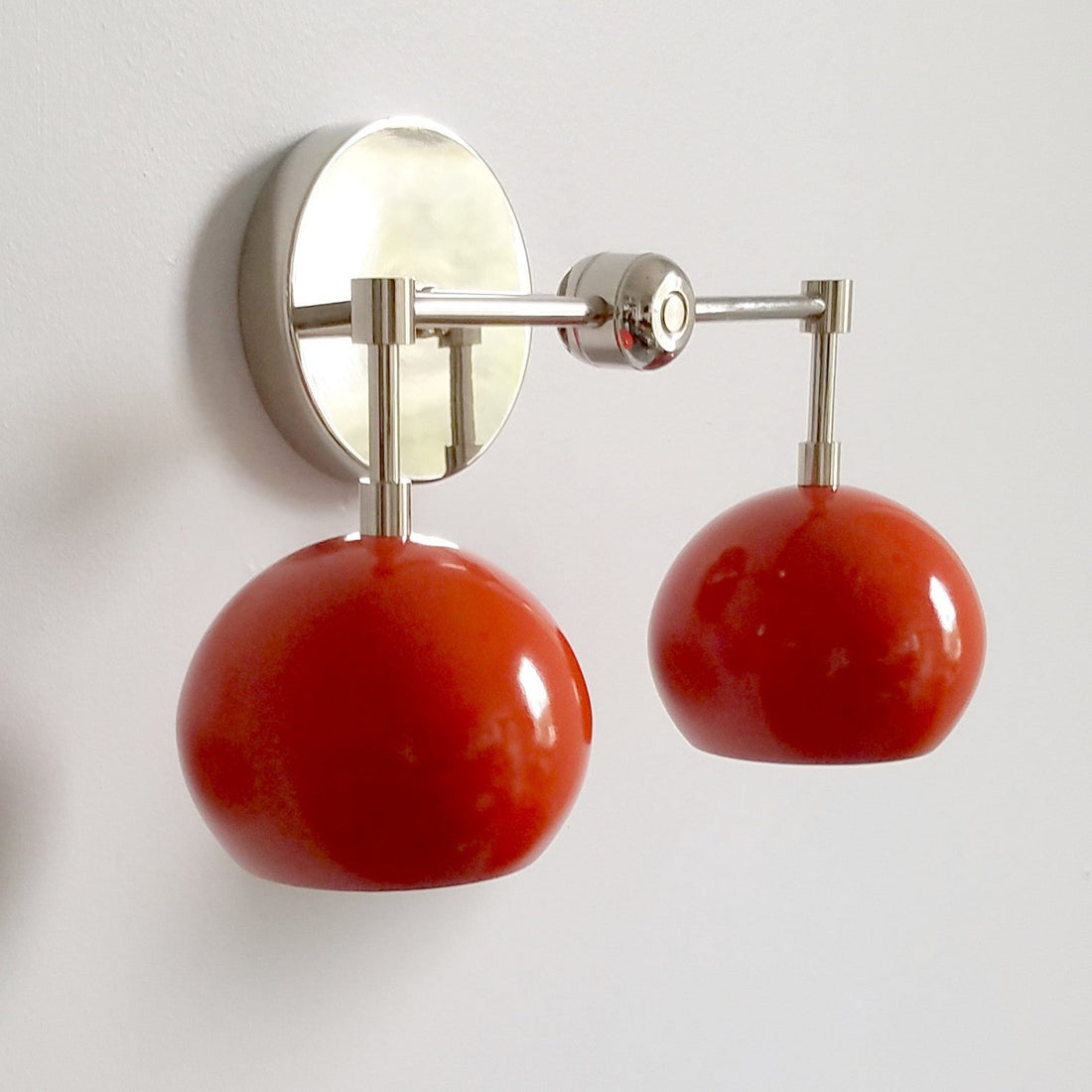 Orange Peel Loa Wall Sconce - Double Bubble Vanity Bath Wall Light
