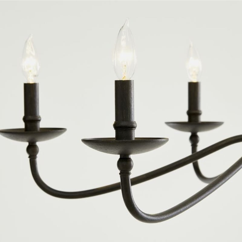 Reticula Modern Round Chandelier – Iron Frame with Open Circular Design for Dining or Entry