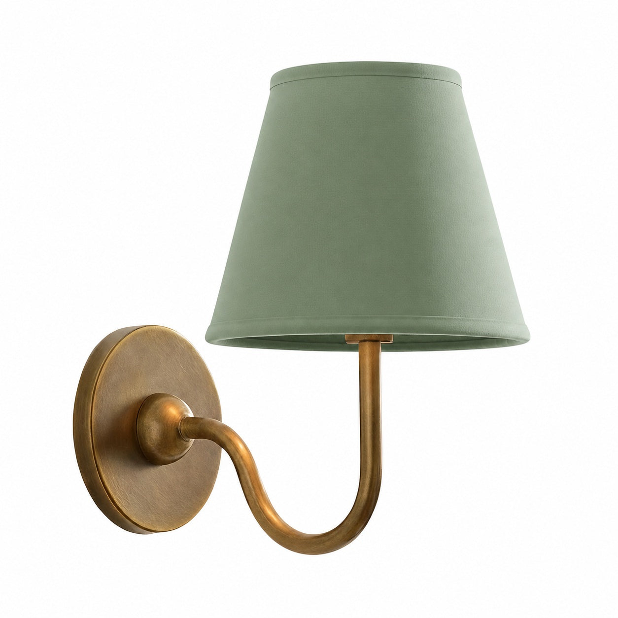 Luvora Vintage Pleated Shade Wall Lamp - Modern Brass Linen Wall Lighting