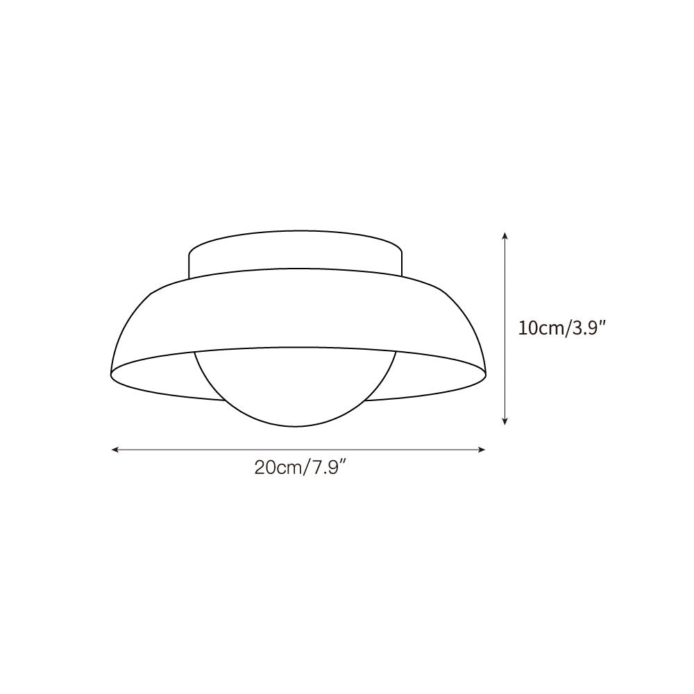 Piedra Travertine Ceiling Lamp