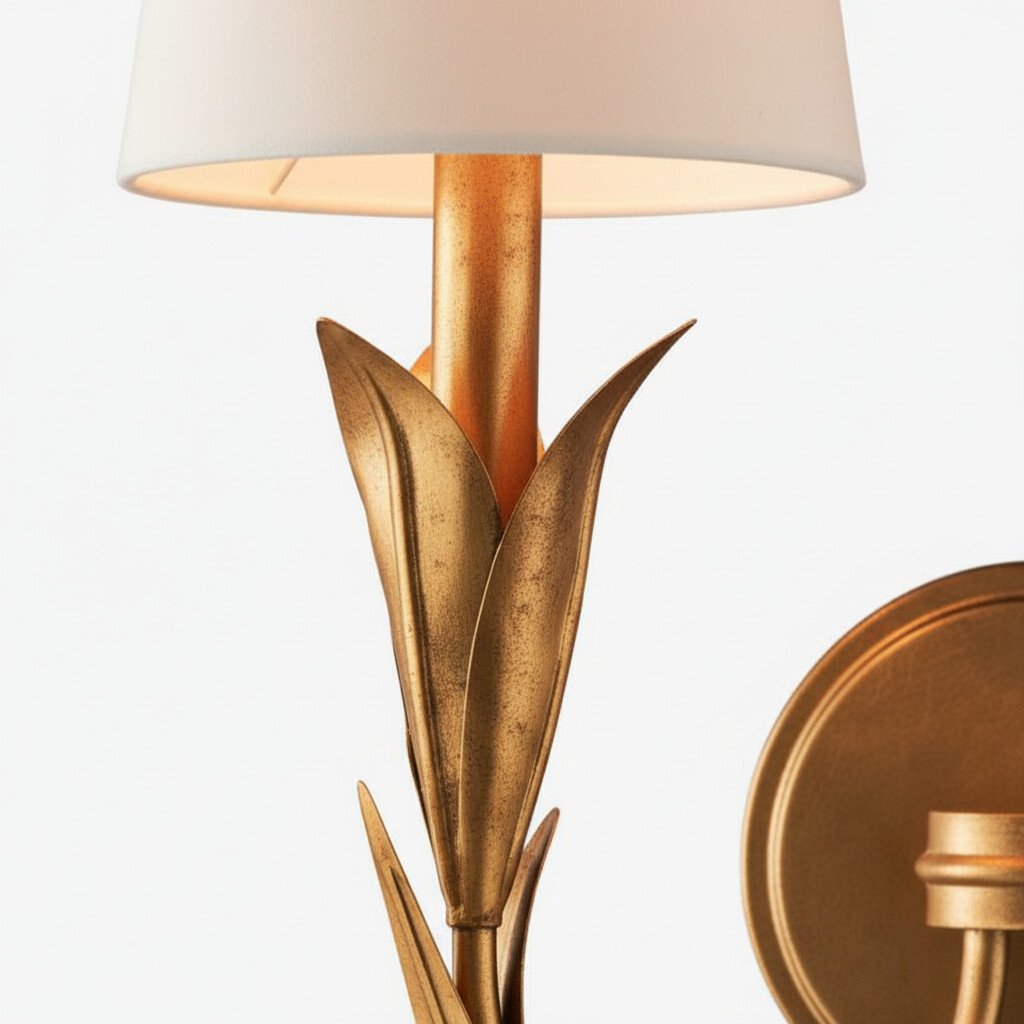 Duova Wall Lamp - Curved Reed-Like Metal Arms Design for Bedroom, Living Room or Bathroom