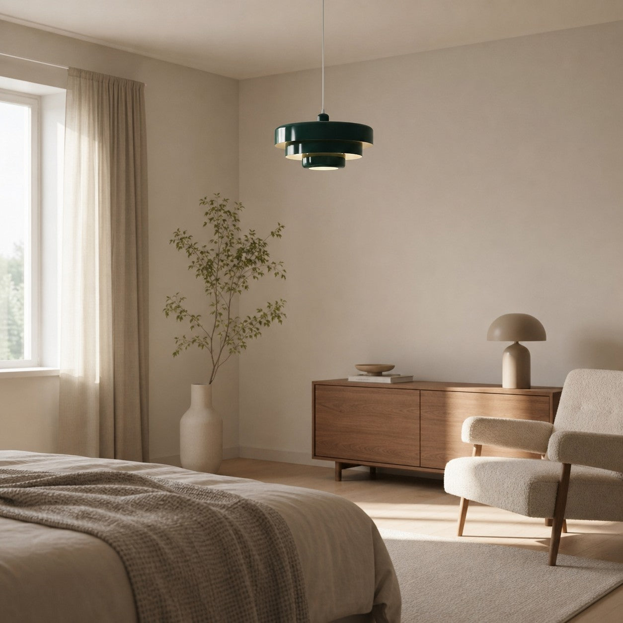 Malero Triple Layer Macarons Pendant Light - Modern Disc Form Lighting for Dining Room or Lounge N52