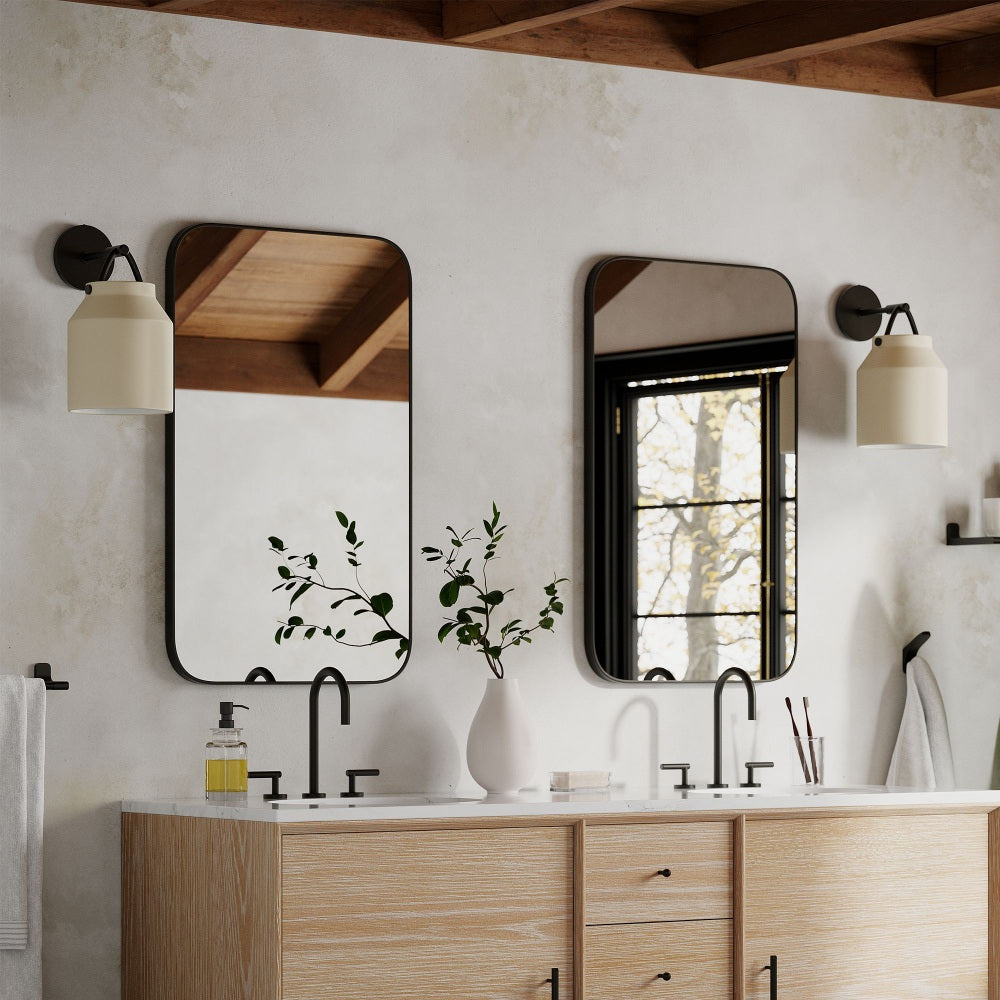 Modern Bell Jar Glass Sconce - Nordic Matte Metal Wall Light Outdoor