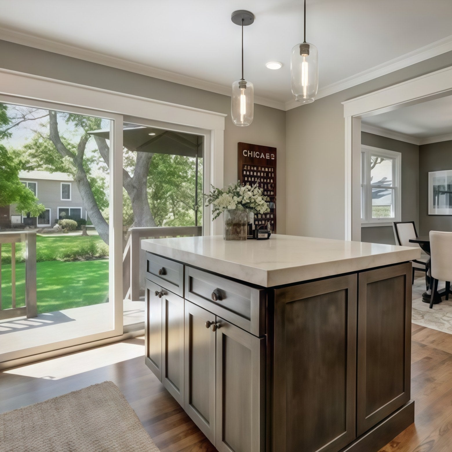 Lumivelle Pebble Pendant Light - Adjustable Glass Shade - Modern Lighting