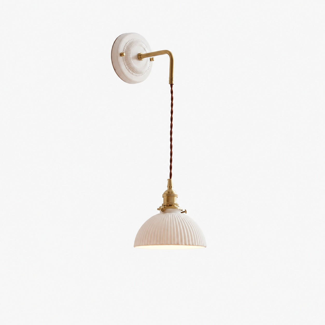 Decorative Ceramic plate Wall Sconce