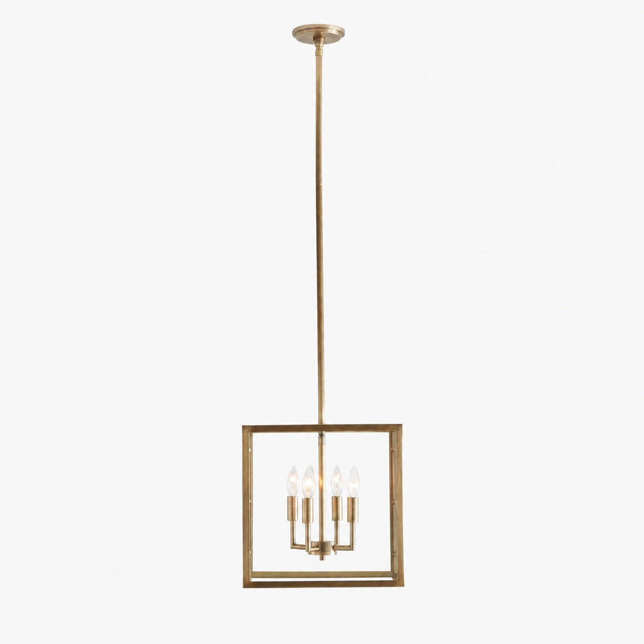 Ferrix Modern Outdoor Lantern Iron Pendant Lamp - Industial Glass Lighting Design