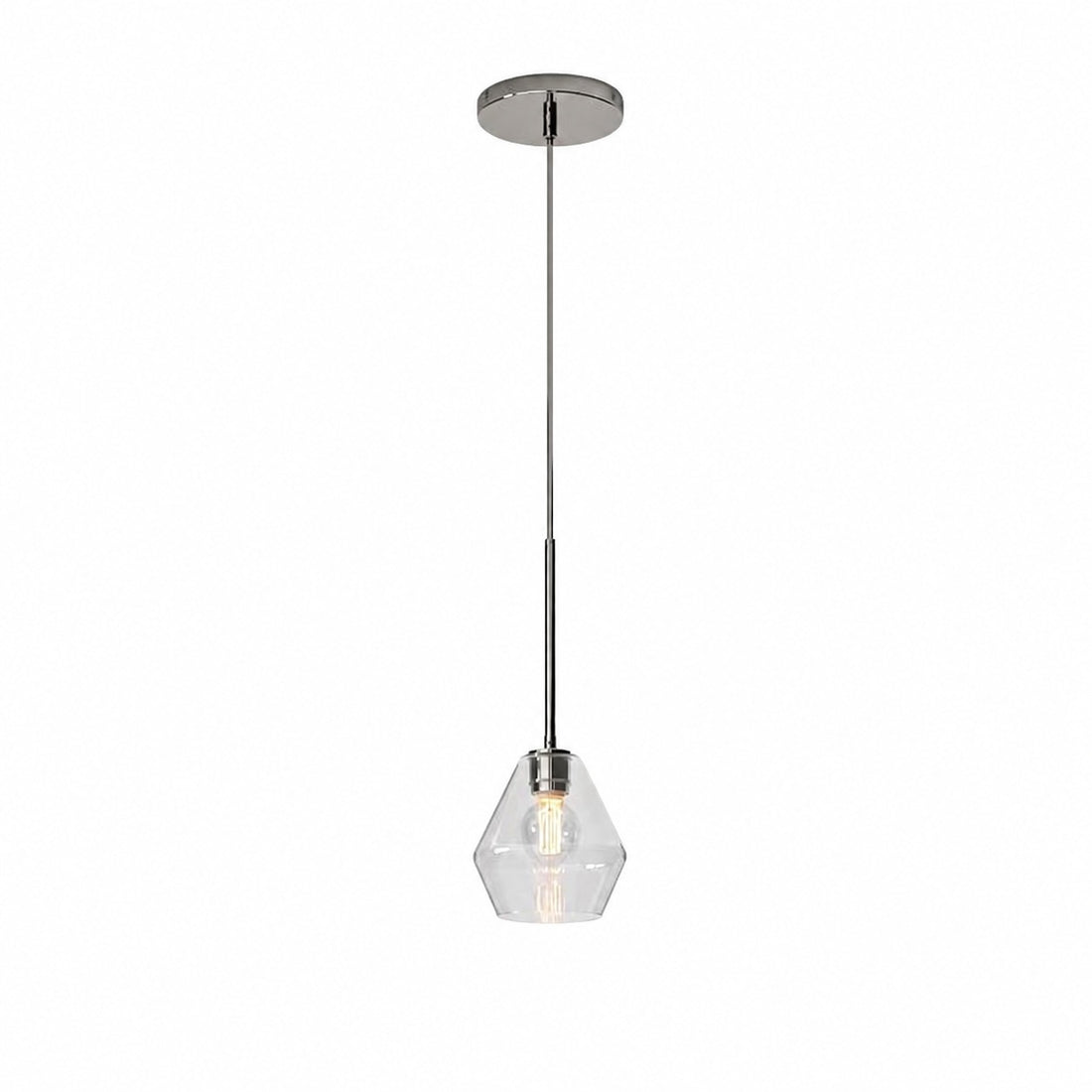 Merin Transparent Glass Sculpture Geometric Chandelier