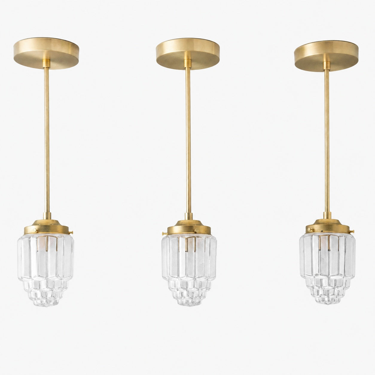 Tierlux Glass Pendant Light - Art Deco Globe Design