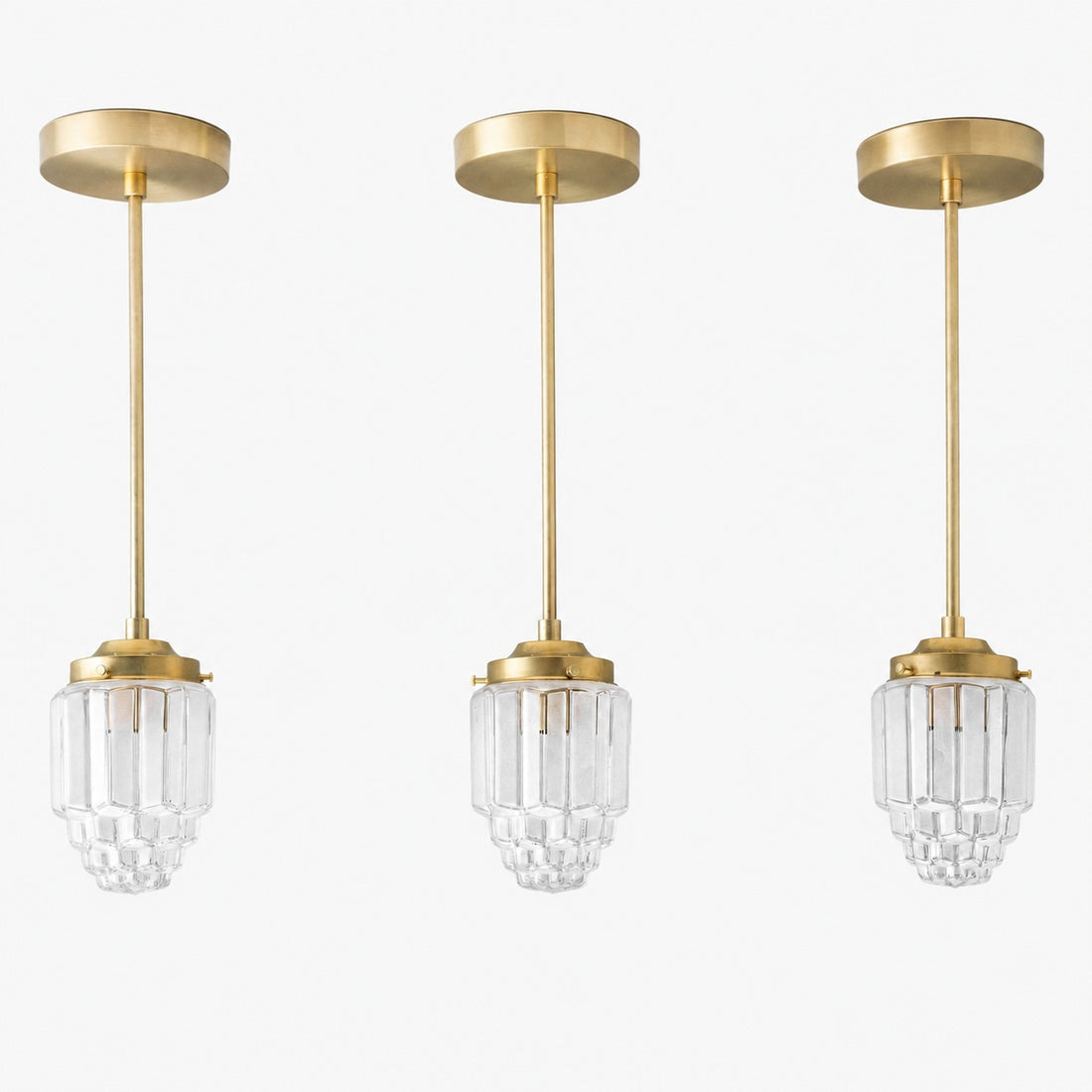 Tierlux Glass Pendant Light - Art Deco Globe Design