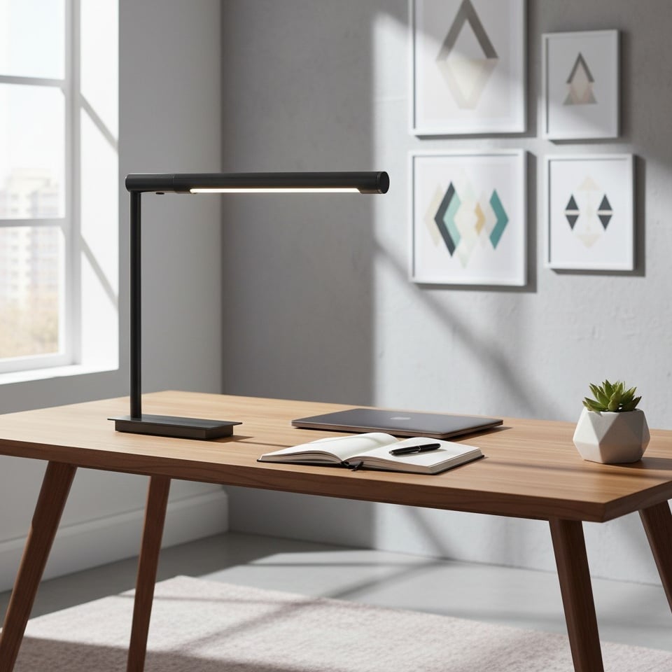 Zorv Task Table Lamp – Timeless Metal Table Lamp with Touch Switch for Study or Living Room