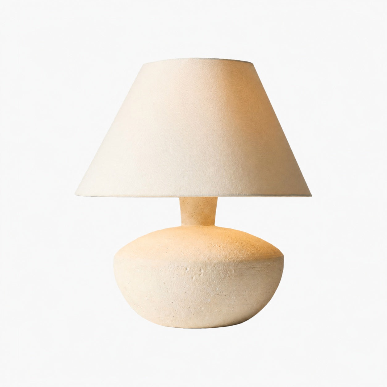 Ceruna Modern Ceramic Table Lamp – Sculptural Body Clean Finish for Entryway and Lounge