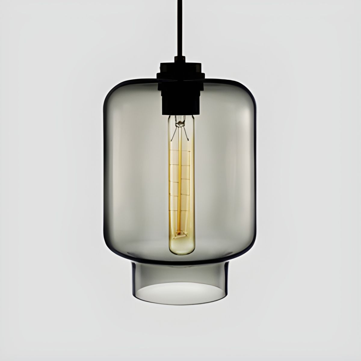Crystalline Series Pendant Light - Blown Glass Multi Colored Glass Pendant Lamp