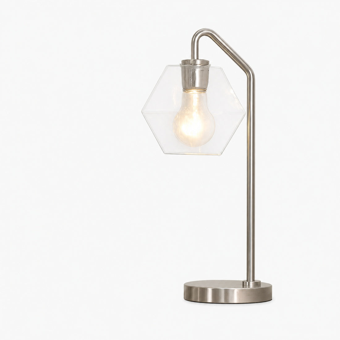 Talvior Luminous Geometric Faceted Glass Table Lamp