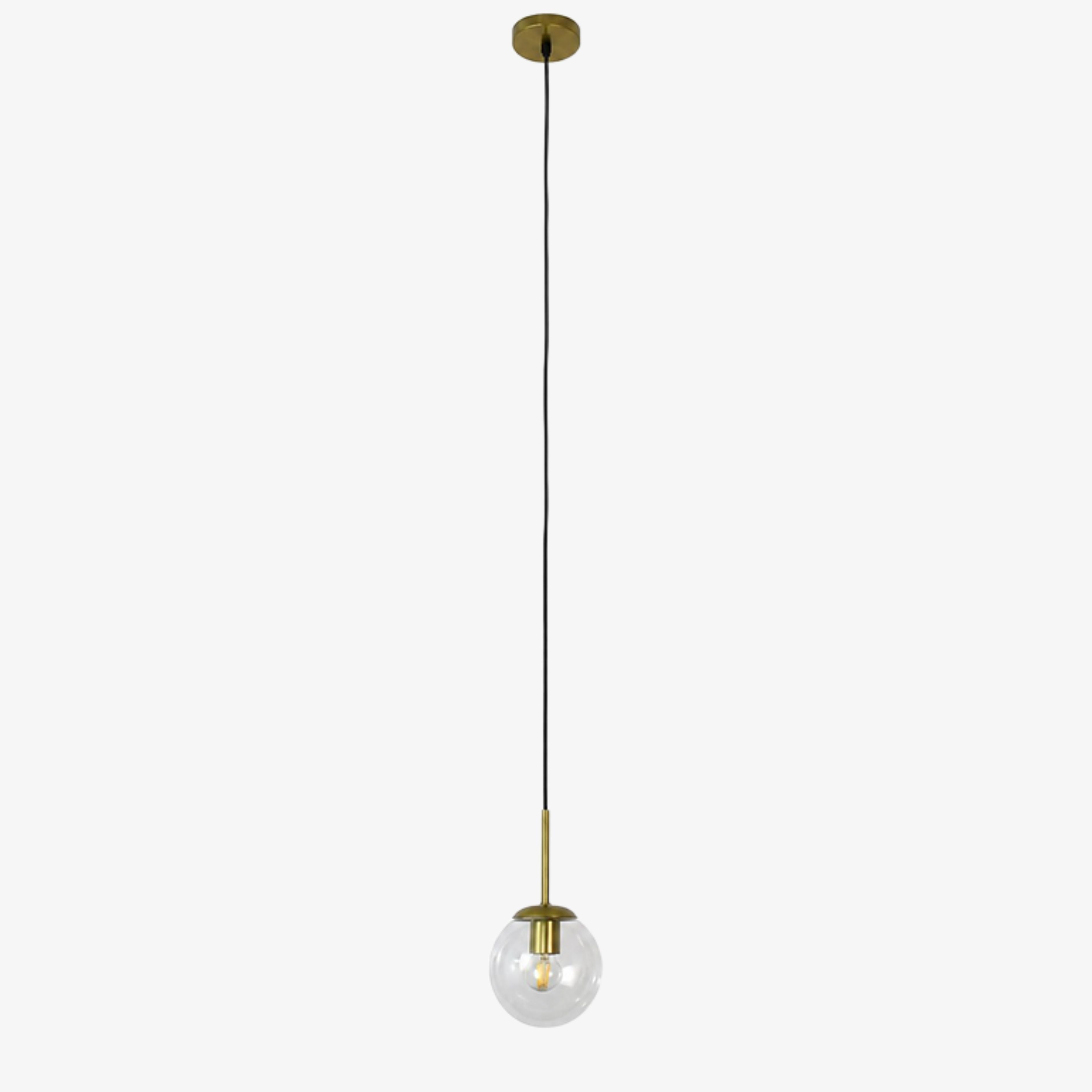 Luma Glass Globe Modern Pendant Light for Dining Room