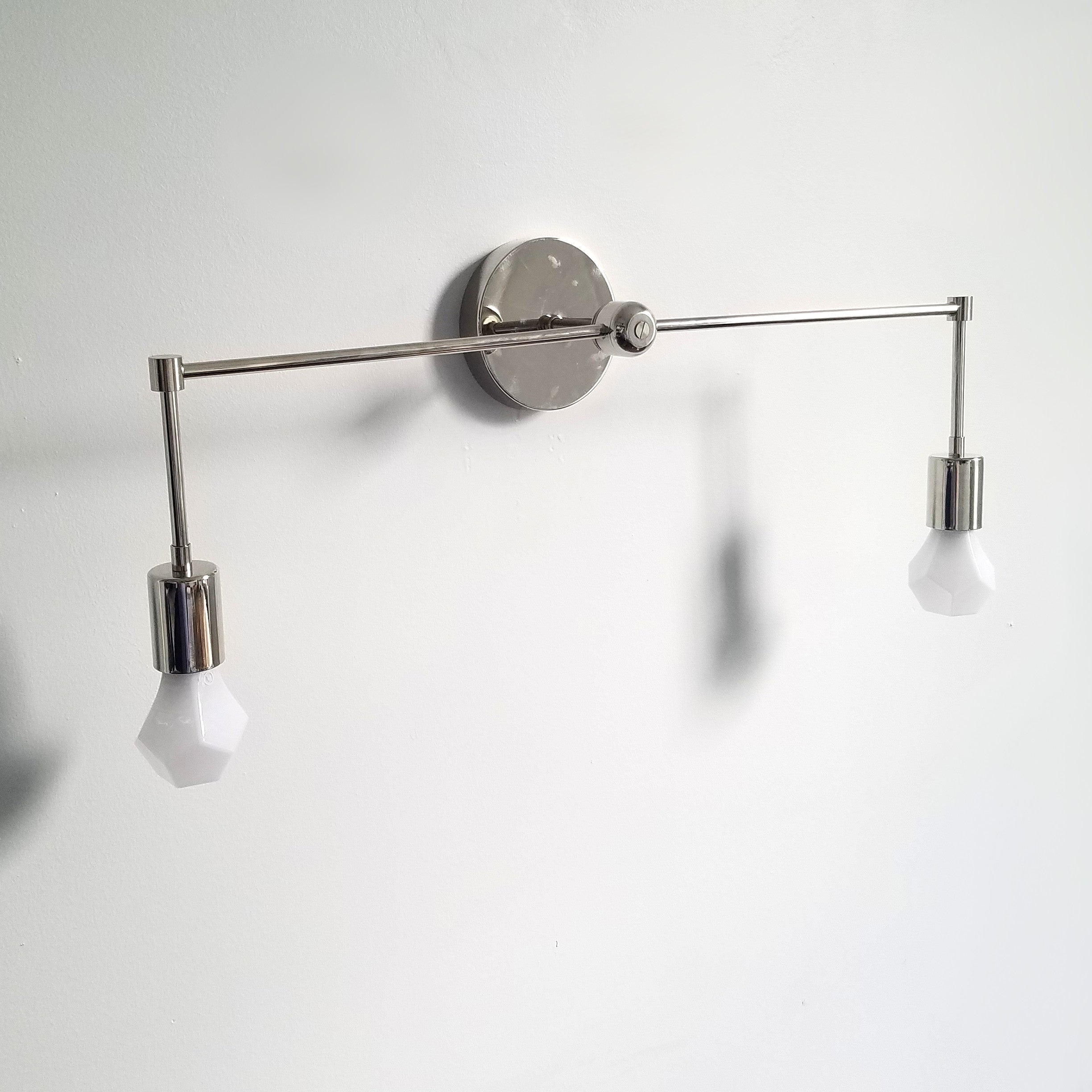 Modern Two Light Wall Sconce - Perfect Bedroom Or Hallway Light