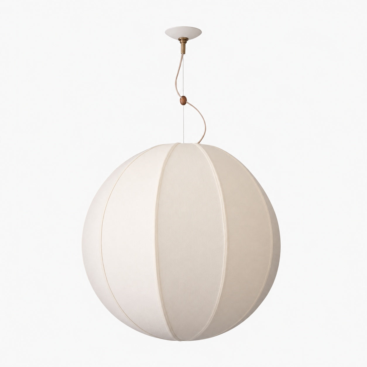 Alvian Pendant Light - Linen Shade with Adjustable Height for Cozy Dining