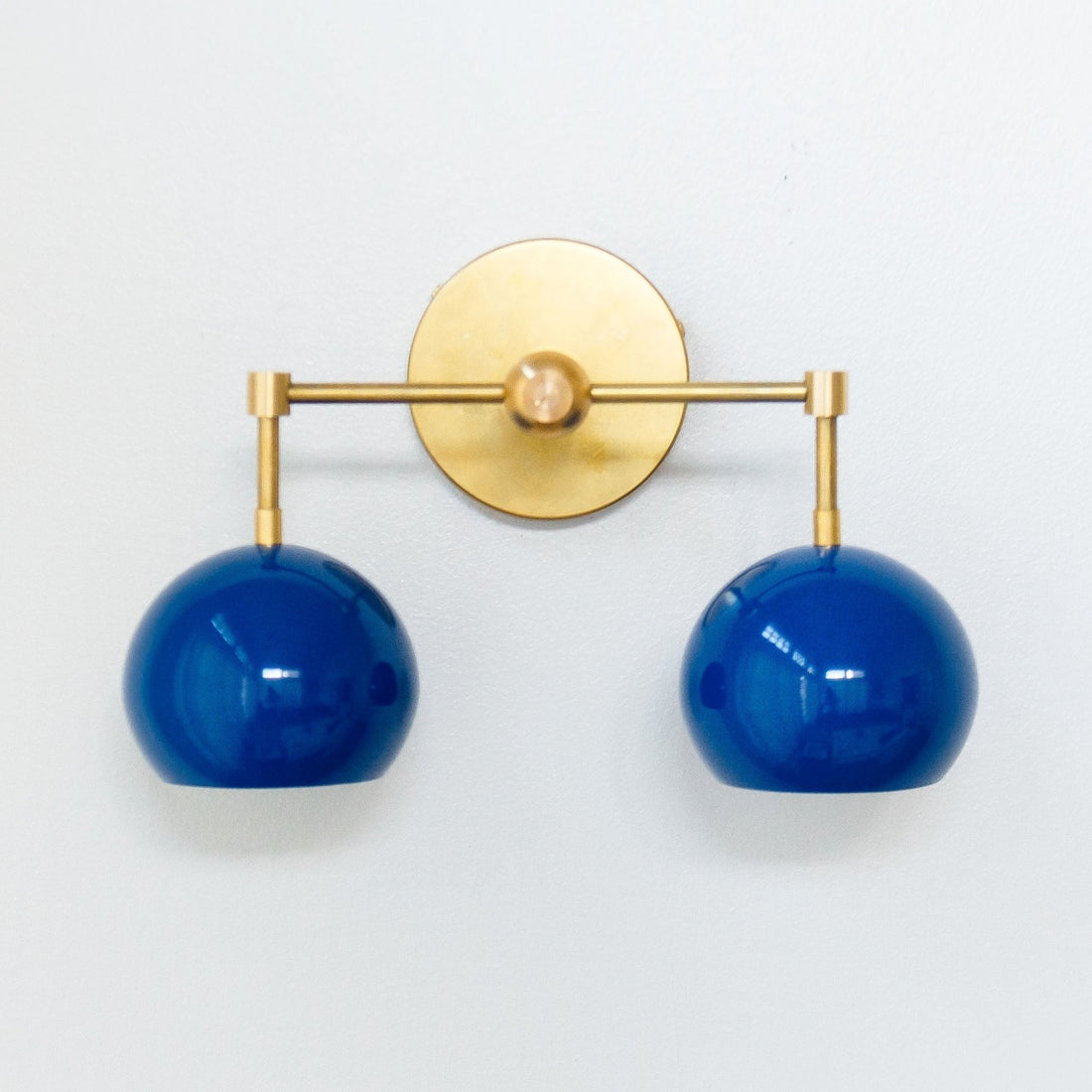 Navy Loa Wall Light - Double Ball Bath Vanity Mirror Wall Sconce