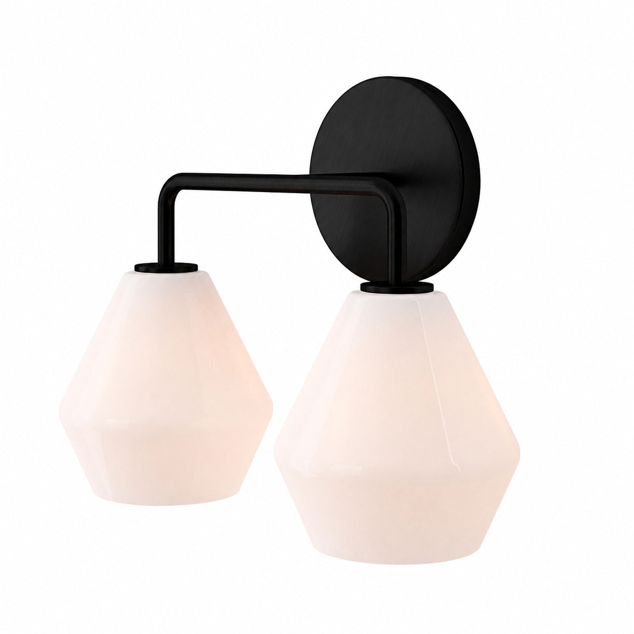 Merin Multi Head Dressing Table Wall Lamp - Metal And Glass Sculptural Lamp