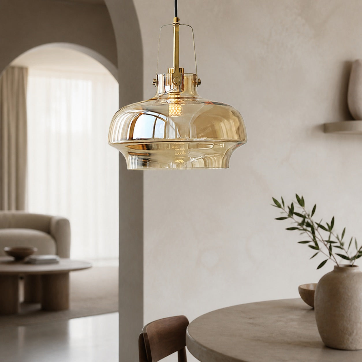 Modern Unique Shaped Fish Tank Glass Pendant Light