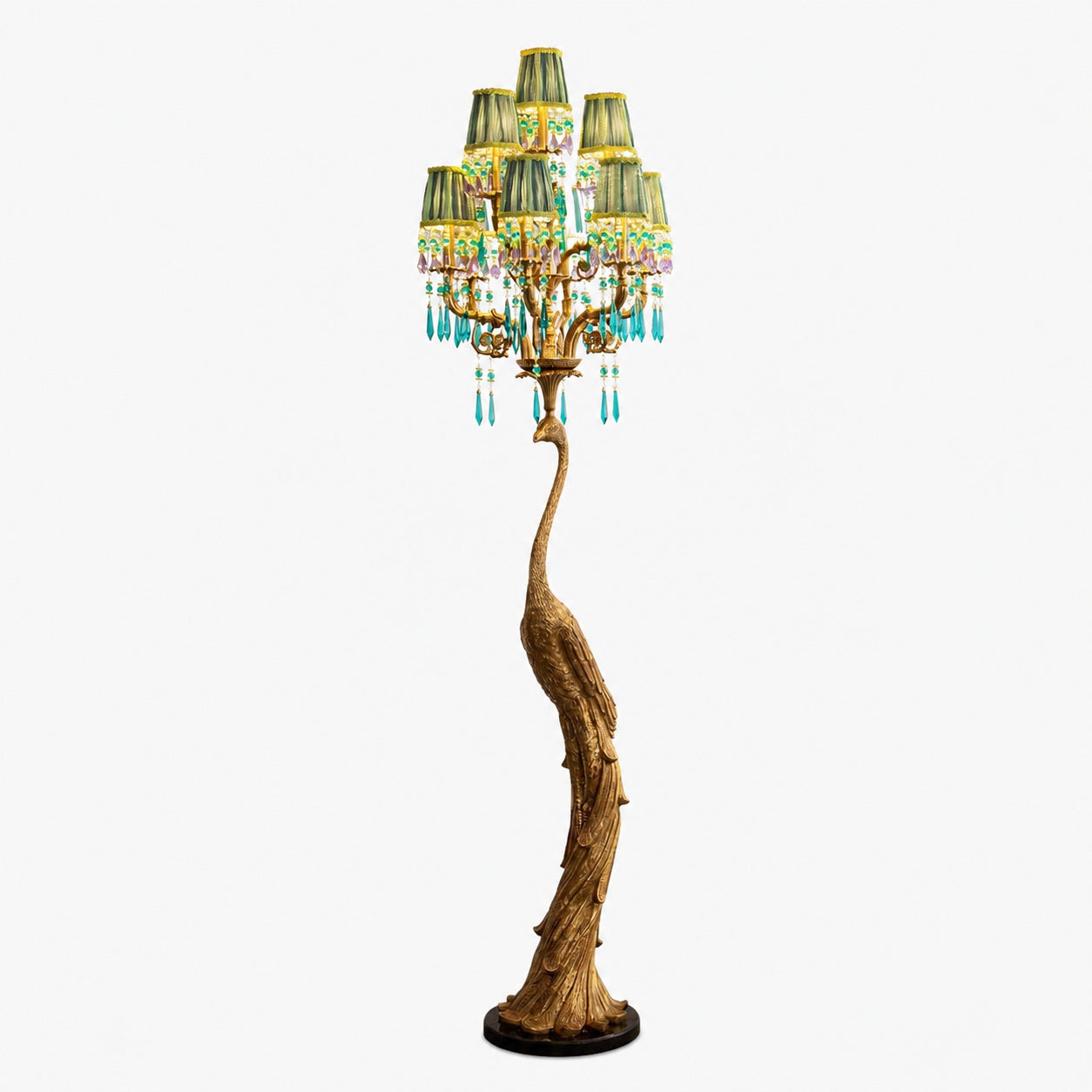 Perky Peacock Floor Lamp