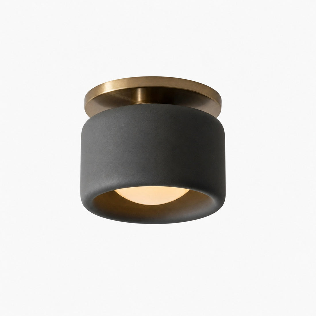 Cerova Modern Porcelain Flush Mount Ceiling Light– Elegant Ivory Shade