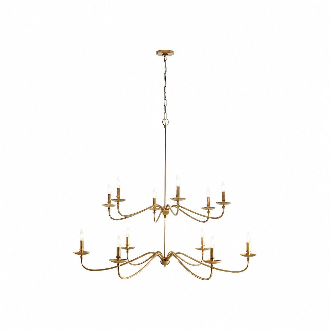 Reticula Modern Round Chandelier – Iron Frame with Open Circular Design for Dining or Entry