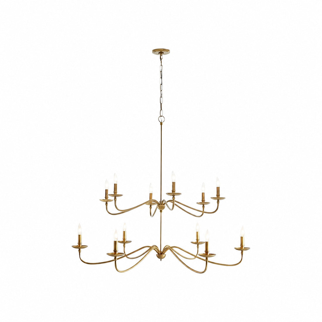 Reticula Modern Round Chandelier – Iron Frame with Open Circular Design for Dining or Entry