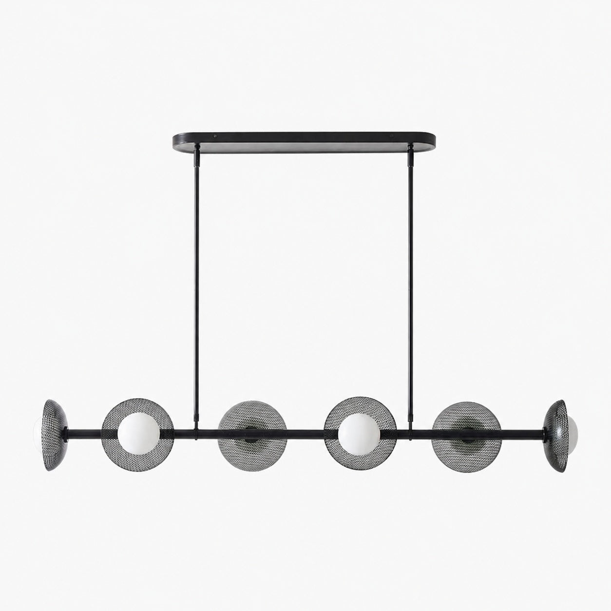 Elorina 6-Light Linear Chandelier - Modern Metal Light Fixture - Dining Room Lighting