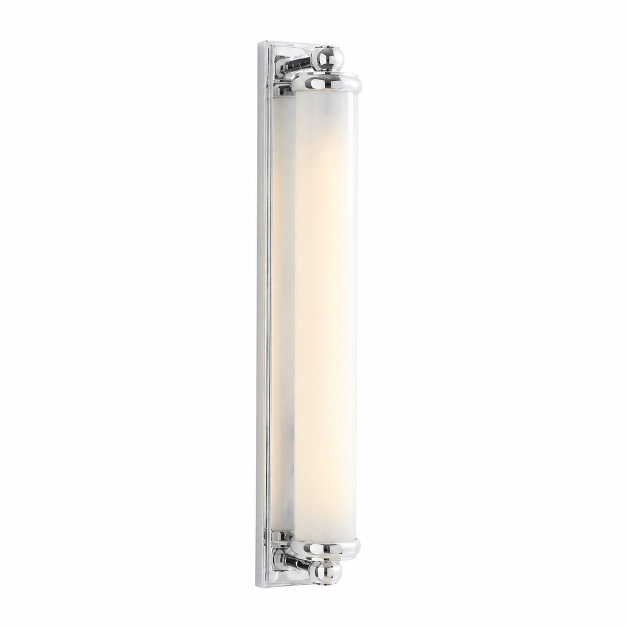 Kalvora Extra Long Tube Wall Sconce - Chrome Modern Light Fixture