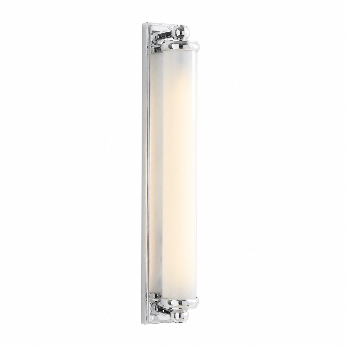 Kalvora Extra Long Tube Wall Sconce - Chrome Modern Light Fixture