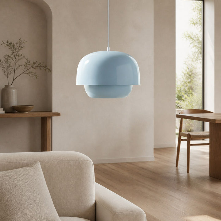 Clinco Retro-Modern Metal Pendant - Dual Shade Dome Light