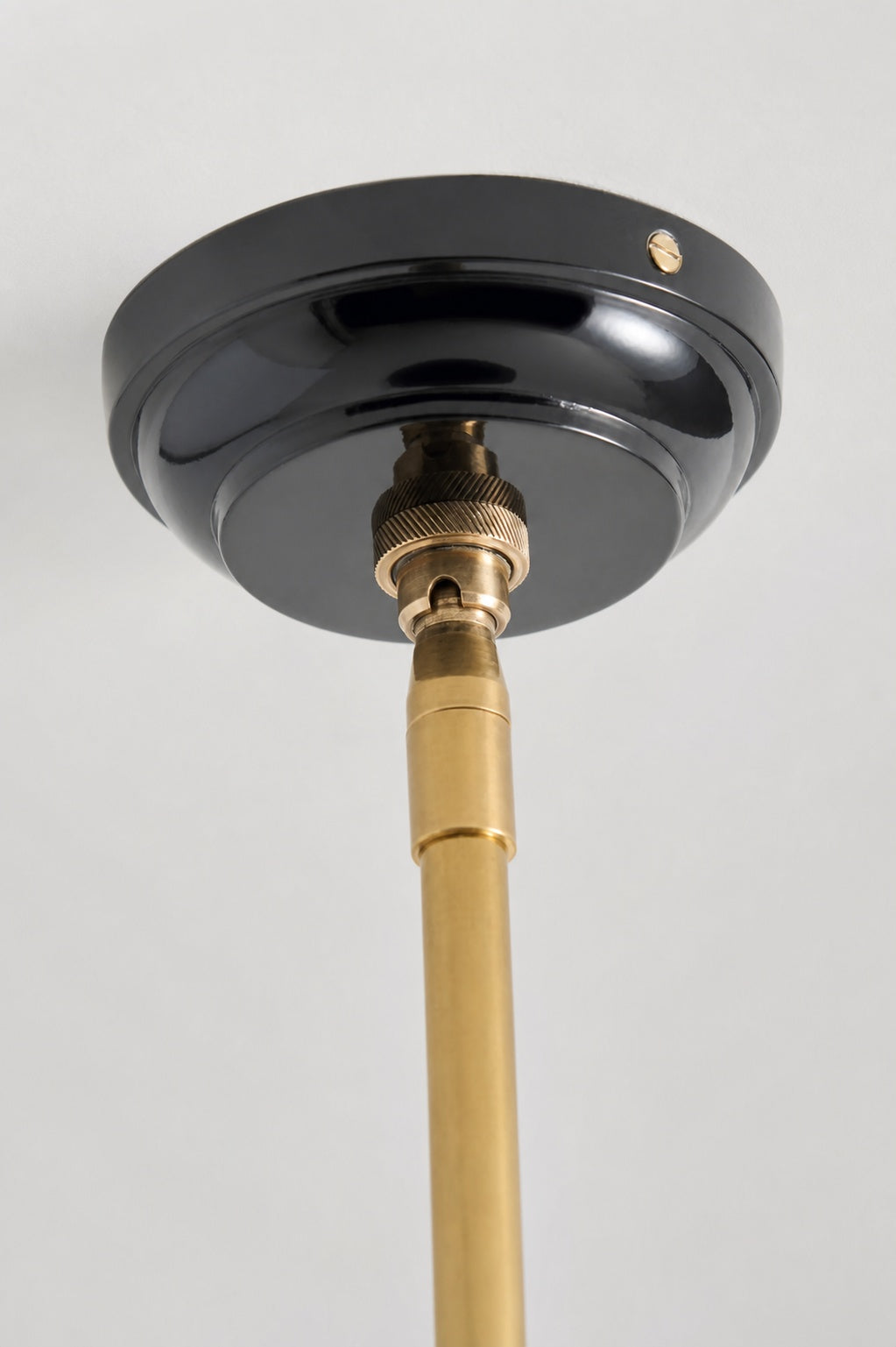 Auriglow Enameled Brass Pendant With Clover Cutout Shade