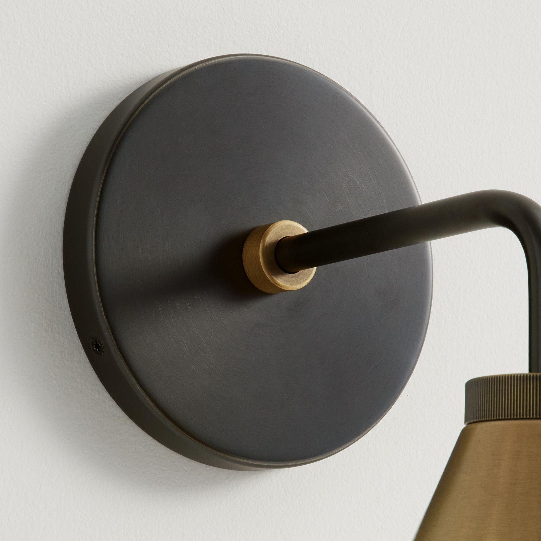 Retro Metal Cone Tapered Sconce Light