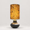 Handcrafted Speckled Fabric Shade Ceramic Table Lamp