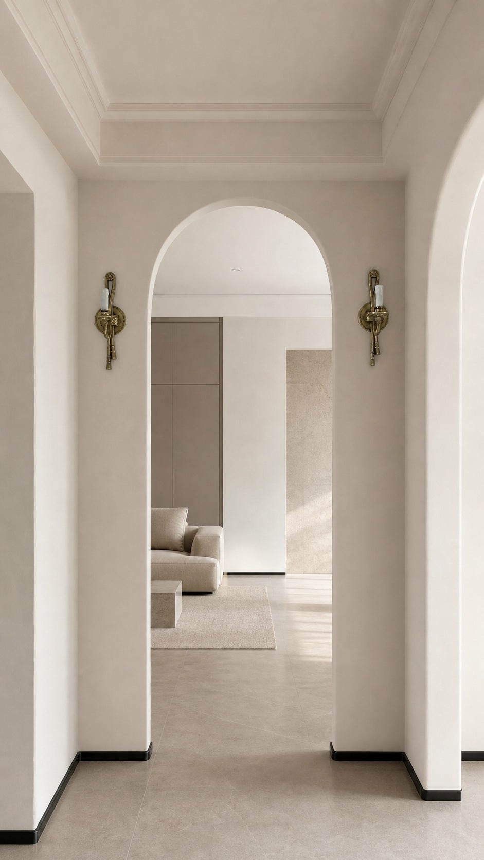 Cast Brass Sconce