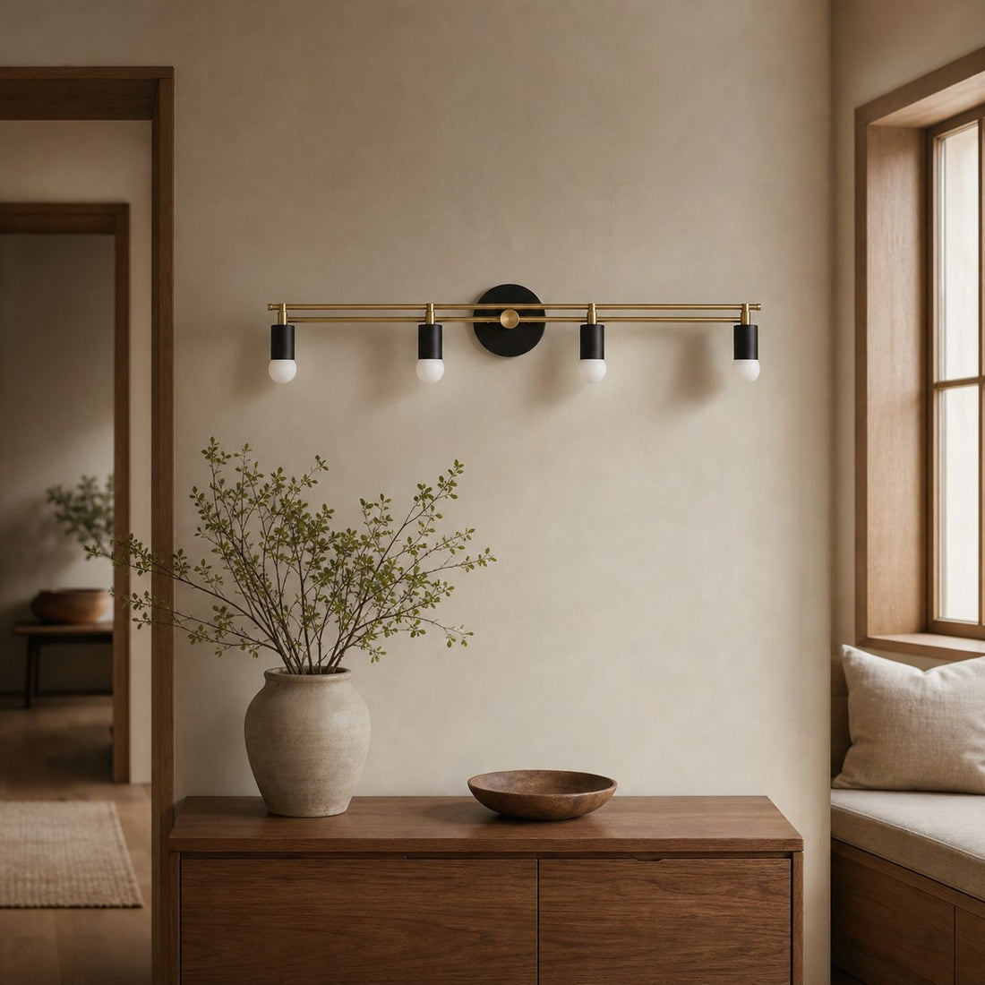 Mobilux Line Modern Vanity Light - Bathroom Wall Fixture in Art Deco Style