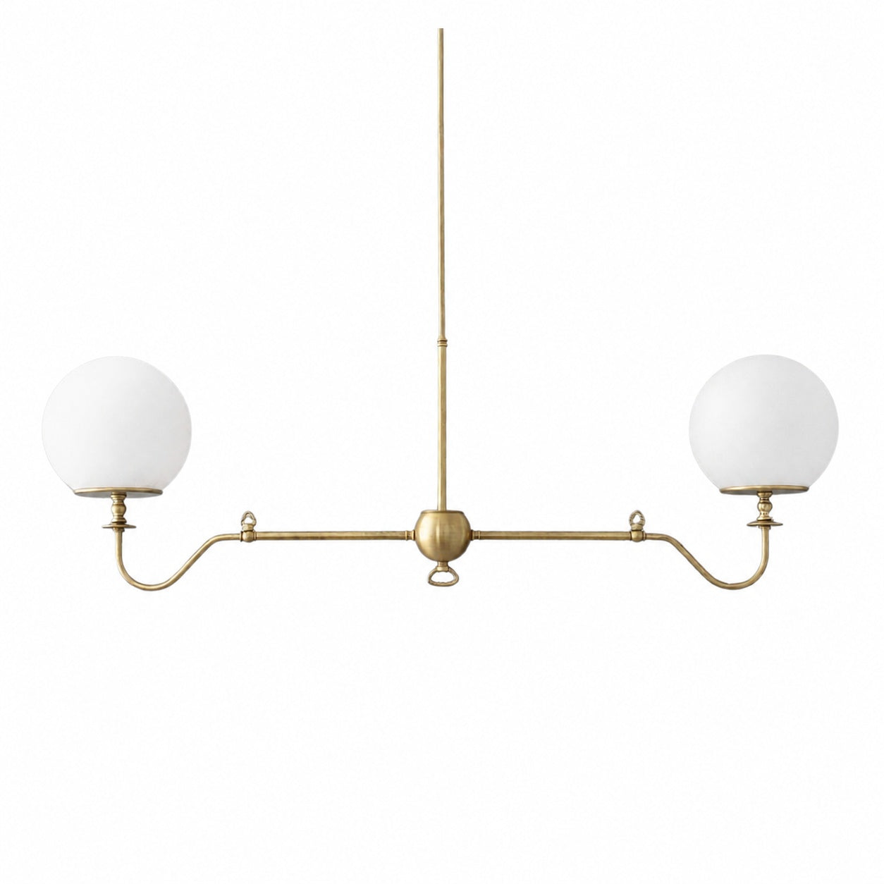 Glorica Glass Brass Chandelier Lighting - Contemporary Glass Multi-Light Hanging Fixture