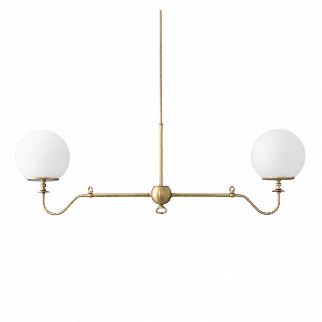 Glorica Glass Brass Chandelier Lighting - Contemporary Glass Multi-Light Hanging Fixture
