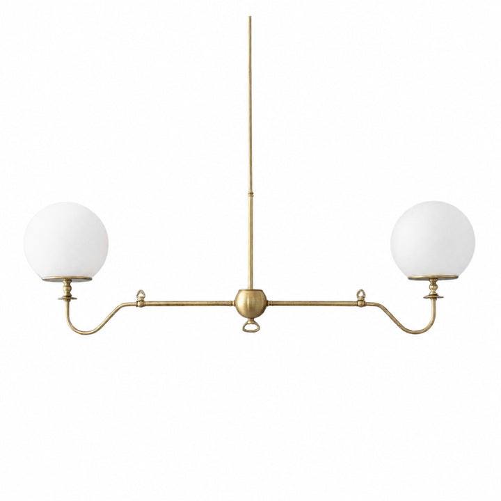 Glorica Glass Brass Chandelier Lighting - Contemporary Glass Multi-Light Hanging Fixture