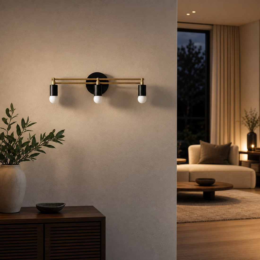 Mobilux Line Modern Vanity Light - Bathroom Wall Fixture in Art Deco Style