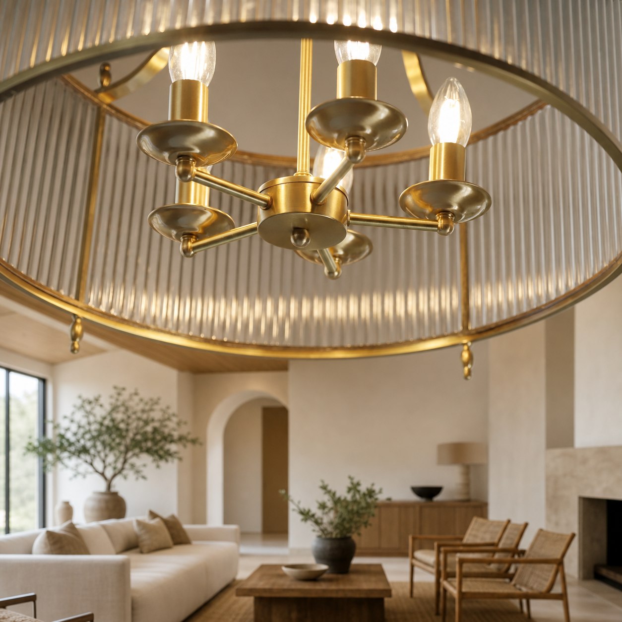 Lambeth Glass Chandelier