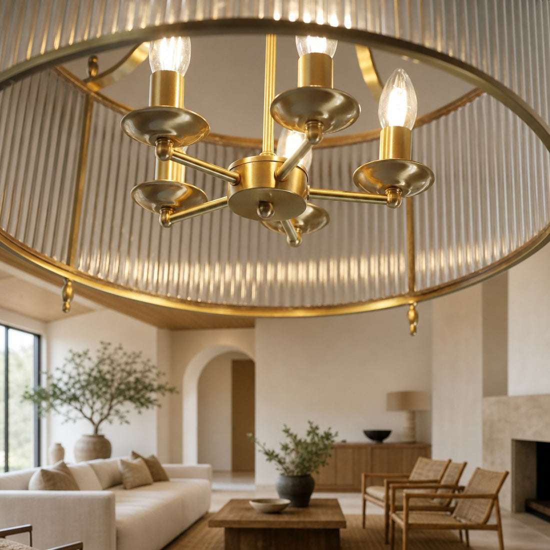 Lambeth Glass Chandelier