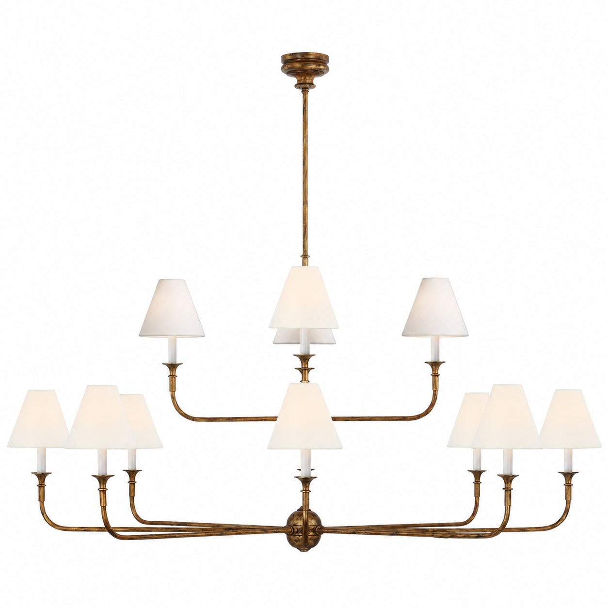 Piaf Grande Modern Industrial Metal Chandelier